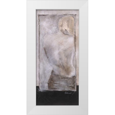 Private I White Modern Wood Framed Art Print by Emanuel, Beate