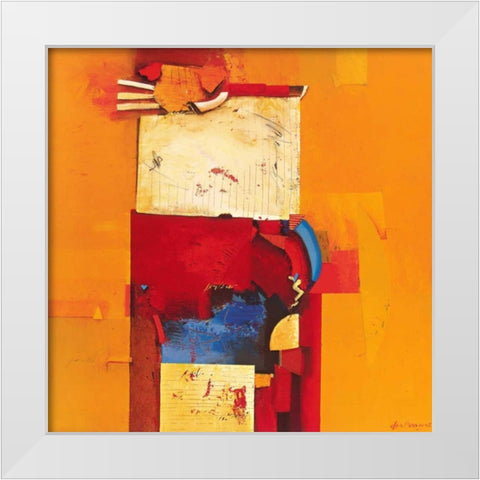 Game over White Modern Wood Framed Art Print by den Boon, Theo