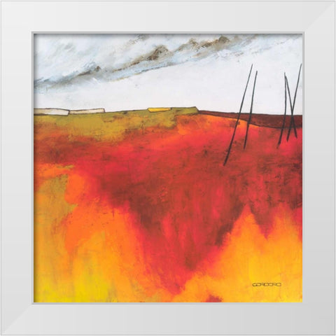 Fascinating Landscape V White Modern Wood Framed Art Print by Cordaro, Emiliano