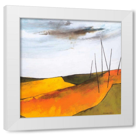 Fascinating landscape VI White Modern Wood Framed Art Print by Cordaro, Emiliana