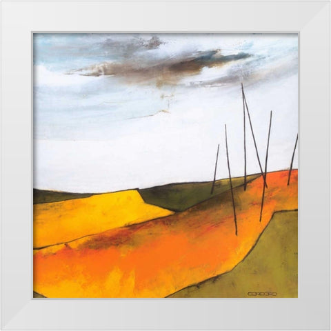 Fascinating landscape VI White Modern Wood Framed Art Print by Cordaro, Emiliana