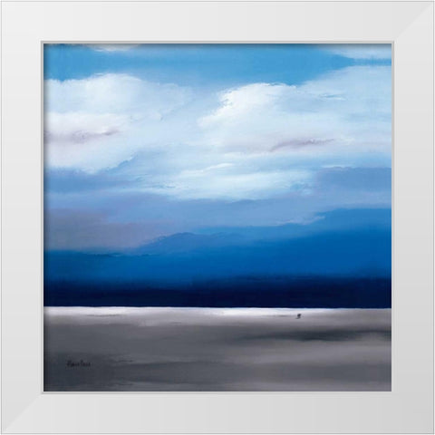 Infinity II White Modern Wood Framed Art Print by Paus, Hans