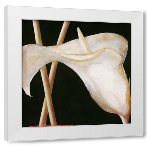 Lily in sepia II White Modern Wood Framed Art Print by Emanuel, Beate