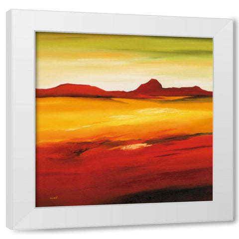 Australian landscape II White Modern Wood Framed Art Print by Schrooten, Andre
