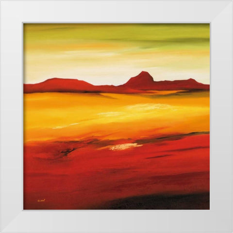 Australian landscape II White Modern Wood Framed Art Print by Schrooten, Andre