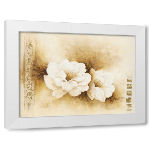 Modest beauty I White Modern Wood Framed Art Print by Jansma, Betty