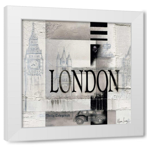 London White Modern Wood Framed Art Print by Oudkerk, Marie-Louise