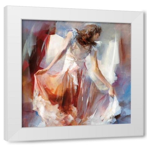 Summerdress II White Modern Wood Framed Art Print by Haenraets, Willem