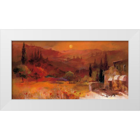 Romantic Tuscany II White Modern Wood Framed Art Print by Haenraets, Willem