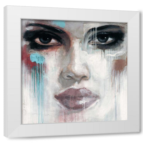 Live your dream White Modern Wood Framed Art Print by Bakker, Jochem