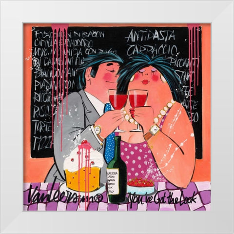 You got the look White Modern Wood Framed Art Print by van Leersum, El