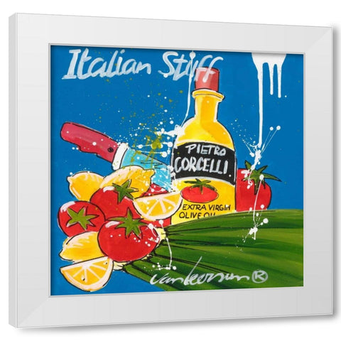 Italian stuff White Modern Wood Framed Art Print by van Leersum, El