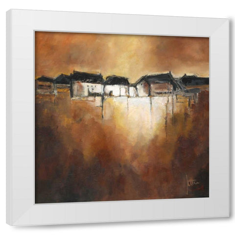 Restful scene III White Modern Wood Framed Art Print by Roseboom, Jettie