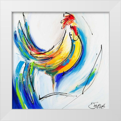 Early morning I White Modern Wood Framed Art Print by Fiore, Art