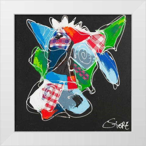 Cool animal II White Modern Wood Framed Art Print by Fiore, Art