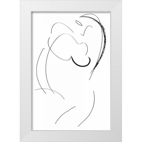 Signatura I White Modern Wood Framed Art Print by Waltz, Anne