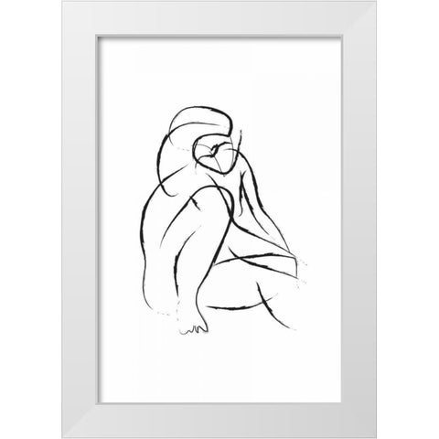 Signatura III White Modern Wood Framed Art Print by Waltz, Anne