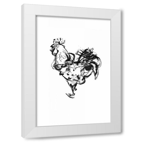Cockella White Modern Wood Framed Art Print by Waltz, Anne
