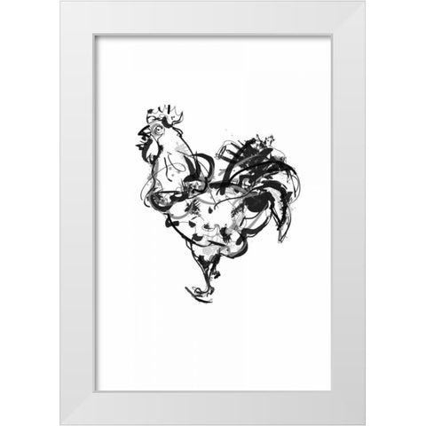 Cockella White Modern Wood Framed Art Print by Waltz, Anne