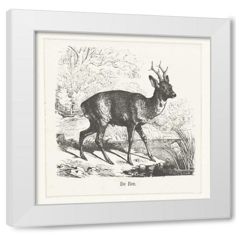 de Ree White Modern Wood Framed Art Print by Waltz, Anne