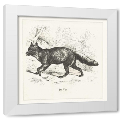 de Vos White Modern Wood Framed Art Print by Waltz, Anne