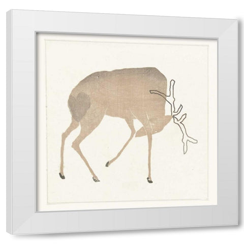 Hertje White Modern Wood Framed Art Print by Waltz, Anne