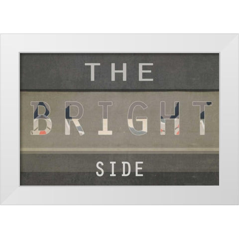 The bright side White Modern Wood Framed Art Print by Waltz, Anne