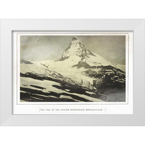 Notre dame Paris White Modern Wood Framed Art Print by Waltz, Anne