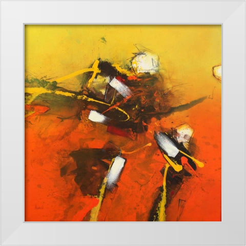 Brainflash White Modern Wood Framed Art Print by Hansl, Alfred