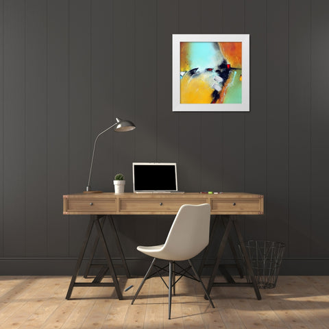 Inside Power White Modern Wood Framed Art Print by Hansl, Alfred
