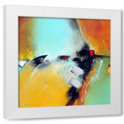Inside Power White Modern Wood Framed Art Print by Hansl, Alfred