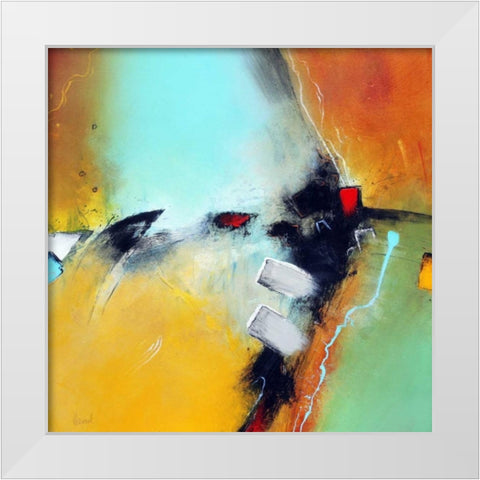 Inside Power White Modern Wood Framed Art Print by Hansl, Alfred