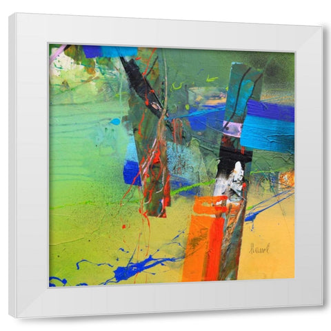 Concerto 2 White Modern Wood Framed Art Print by Hansl, Alfred