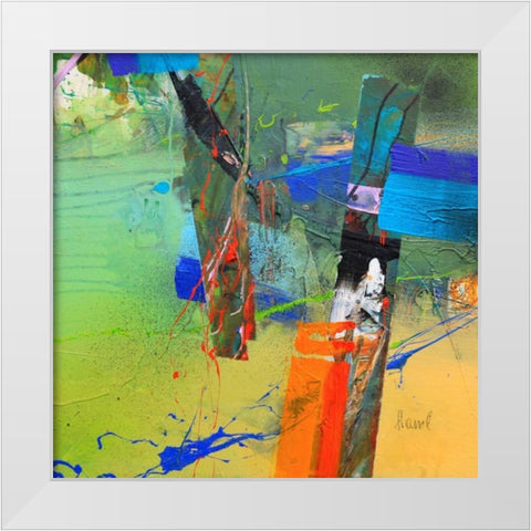 Concerto 2 White Modern Wood Framed Art Print by Hansl, Alfred