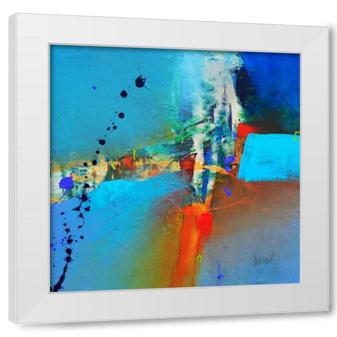 Concerto 3 White Modern Wood Framed Art Print by Hansl, Alfred