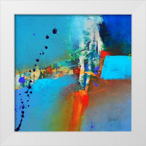 Concerto 3 White Modern Wood Framed Art Print by Hansl, Alfred