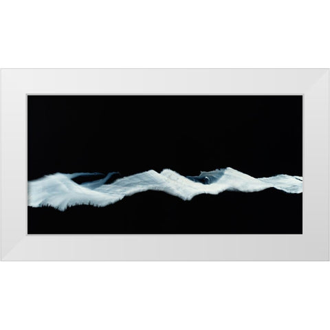Floating Mountain White Modern Wood Framed Art Print by Jungk, Andreas