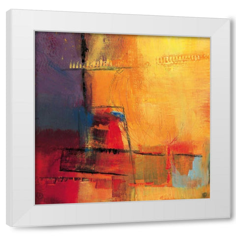 Abstract Day White Modern Wood Framed Art Print by Danckaert, Bea