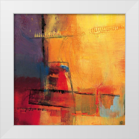 Abstract Day White Modern Wood Framed Art Print by Danckaert, Bea