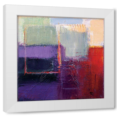 Violet Statics II White Modern Wood Framed Art Print by Danckaert, Bea