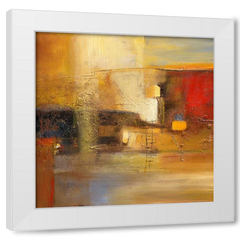 Sunbeam to Earth White Modern Wood Framed Art Print by Danckaert, Bea