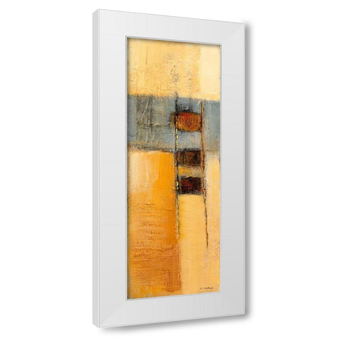going up White Modern Wood Framed Art Print by Danckaert, Bea