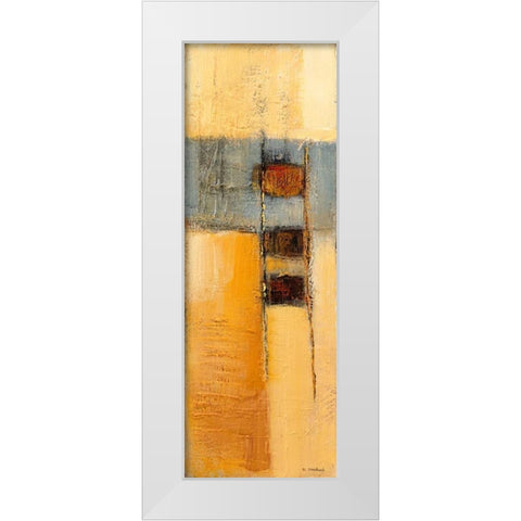 going up White Modern Wood Framed Art Print by Danckaert, Bea
