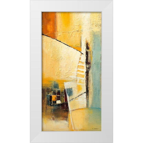 Bridge across 2 White Modern Wood Framed Art Print by Danckaert, Bea