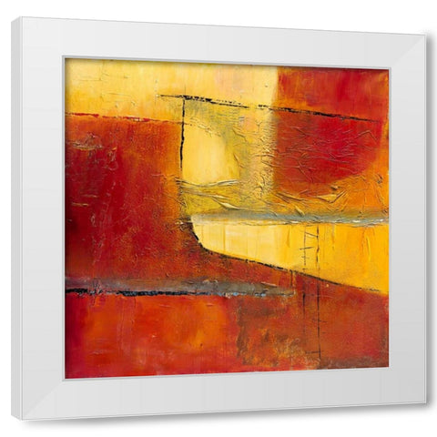 Happy Landing White Modern Wood Framed Art Print by Danckaert, Bea