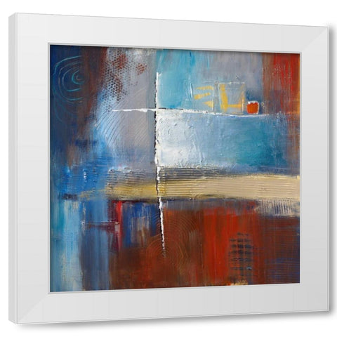 The Game White Modern Wood Framed Art Print by Danckaert, Bea