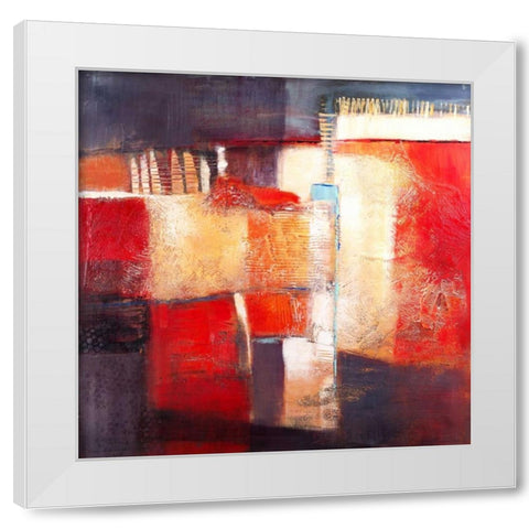 So happy White Modern Wood Framed Art Print by Danckaert, Bea