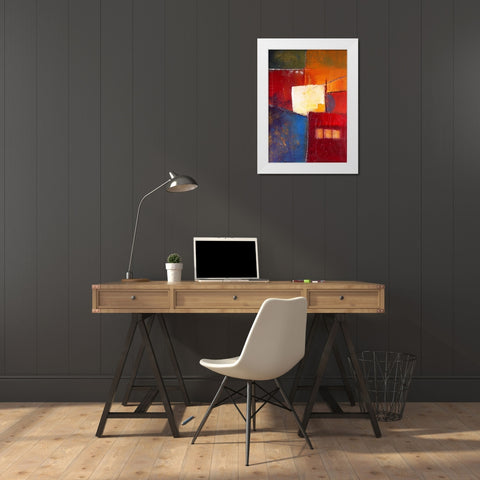 The power inside White Modern Wood Framed Art Print by Danckaert, Bea