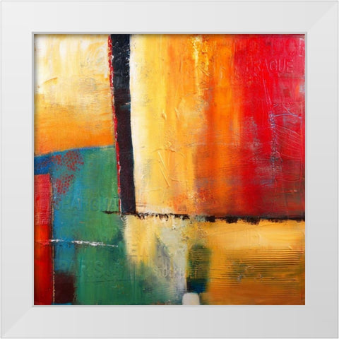 City Lifes White Modern Wood Framed Art Print by Danckaert, Bea