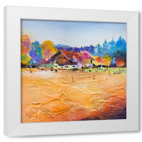 Rottal II White Modern Wood Framed Art Print by Gerner, Bernhard